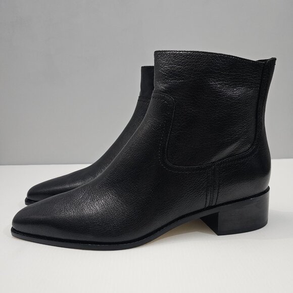 NEW Cole Haan Naia Ankle Bootie Size 11 Black Leather Western Cowgirl - Picture 1 of 14